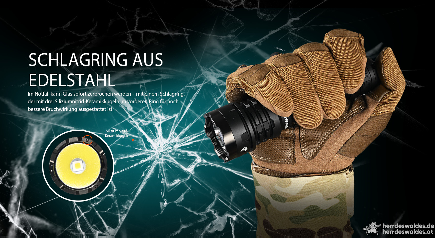 AceBeam Defender P17, 4900 lm, Schwarz – Taktische LED-Taschenlampe