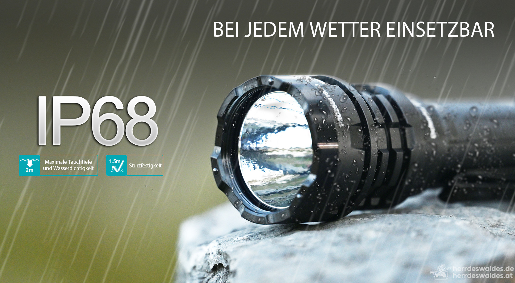 AceBeam Defender P17, 4900 lm, Schwarz – Taktische LED-Taschenlampe