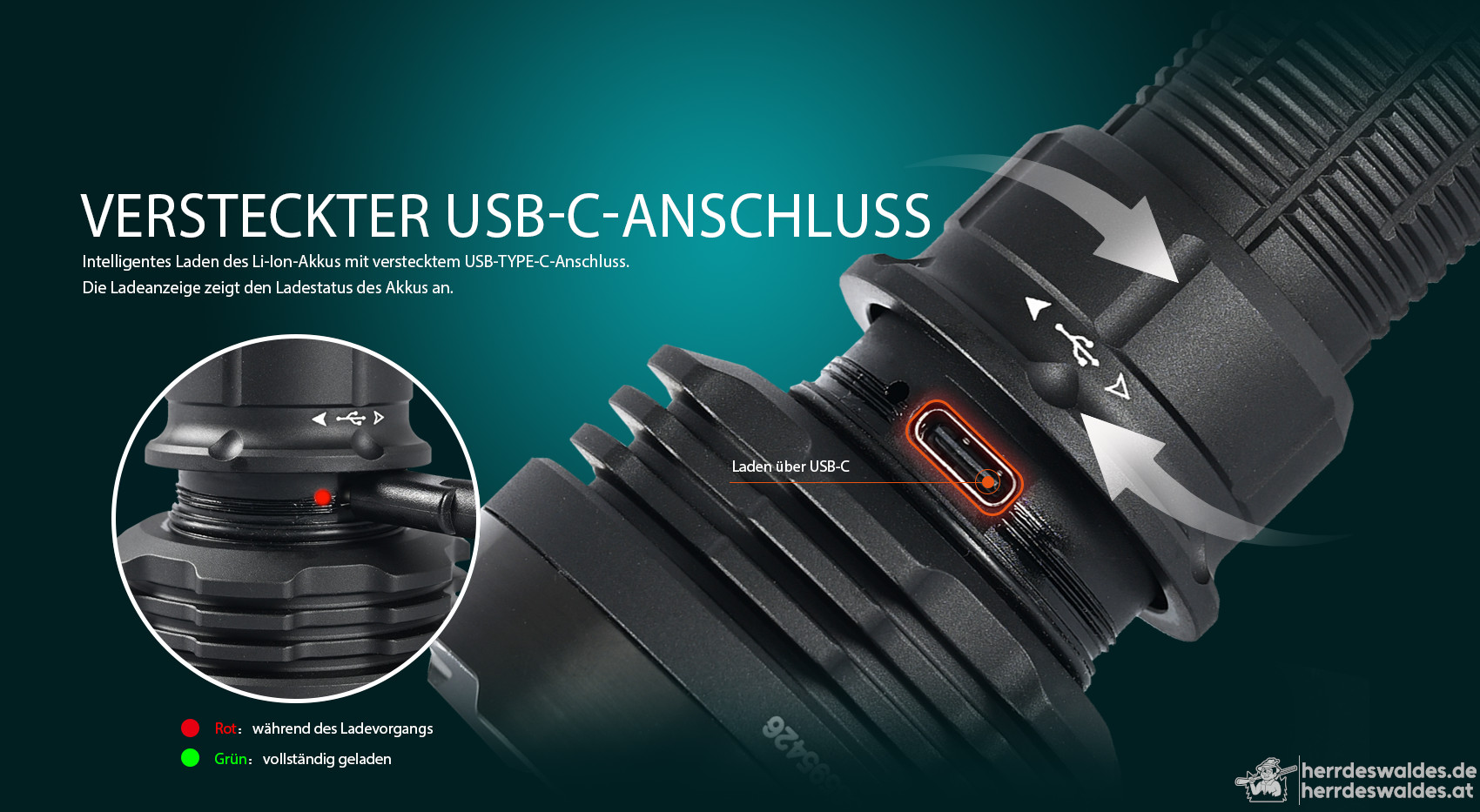 AceBeam Defender P18, 5000 lm, Schwarz – Taktische LED-Taschenlampe