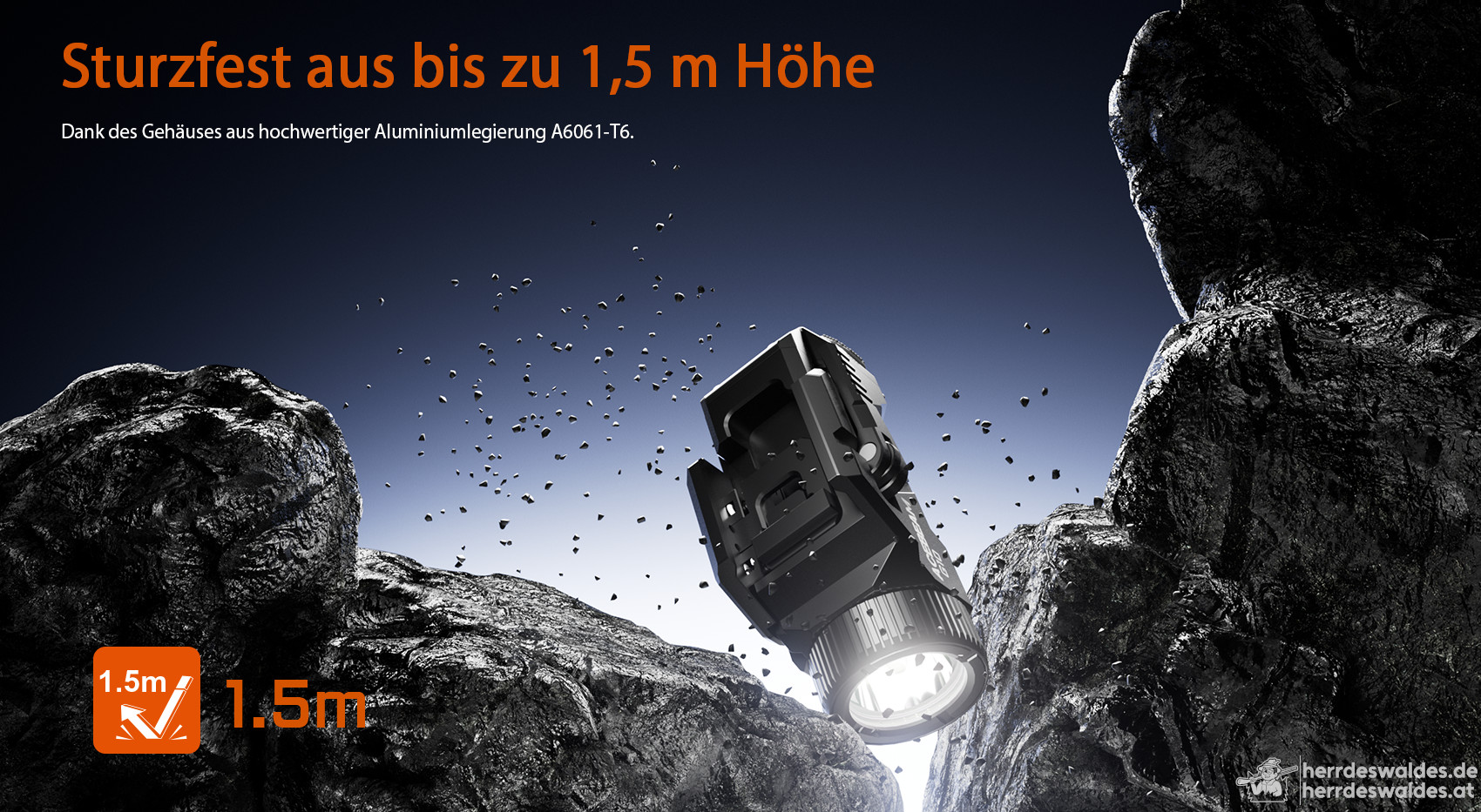 AceBeam G10, 600 lm, schwarz – LED-Taschenlampe für Picatinny/Weaver-Schiene, Schnellspannmontage