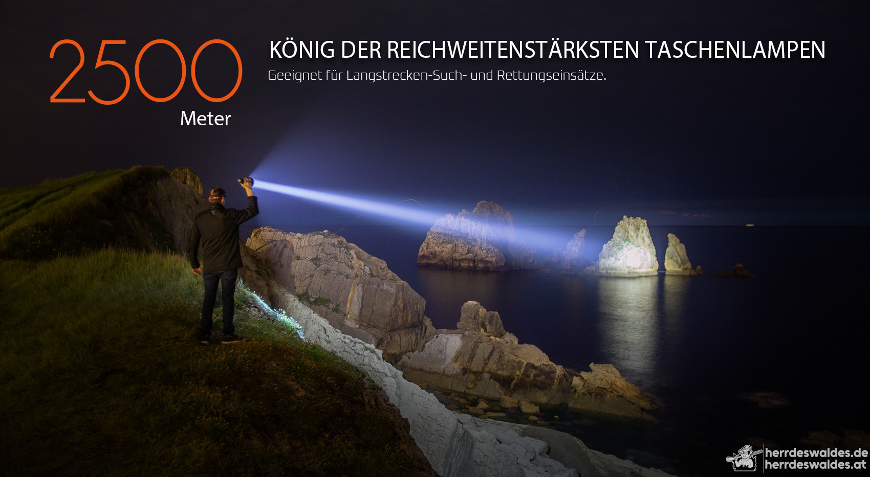 AceBeam K75 2.0, 6300 lm, schwarz – LED-Taschenlampe, schwarz